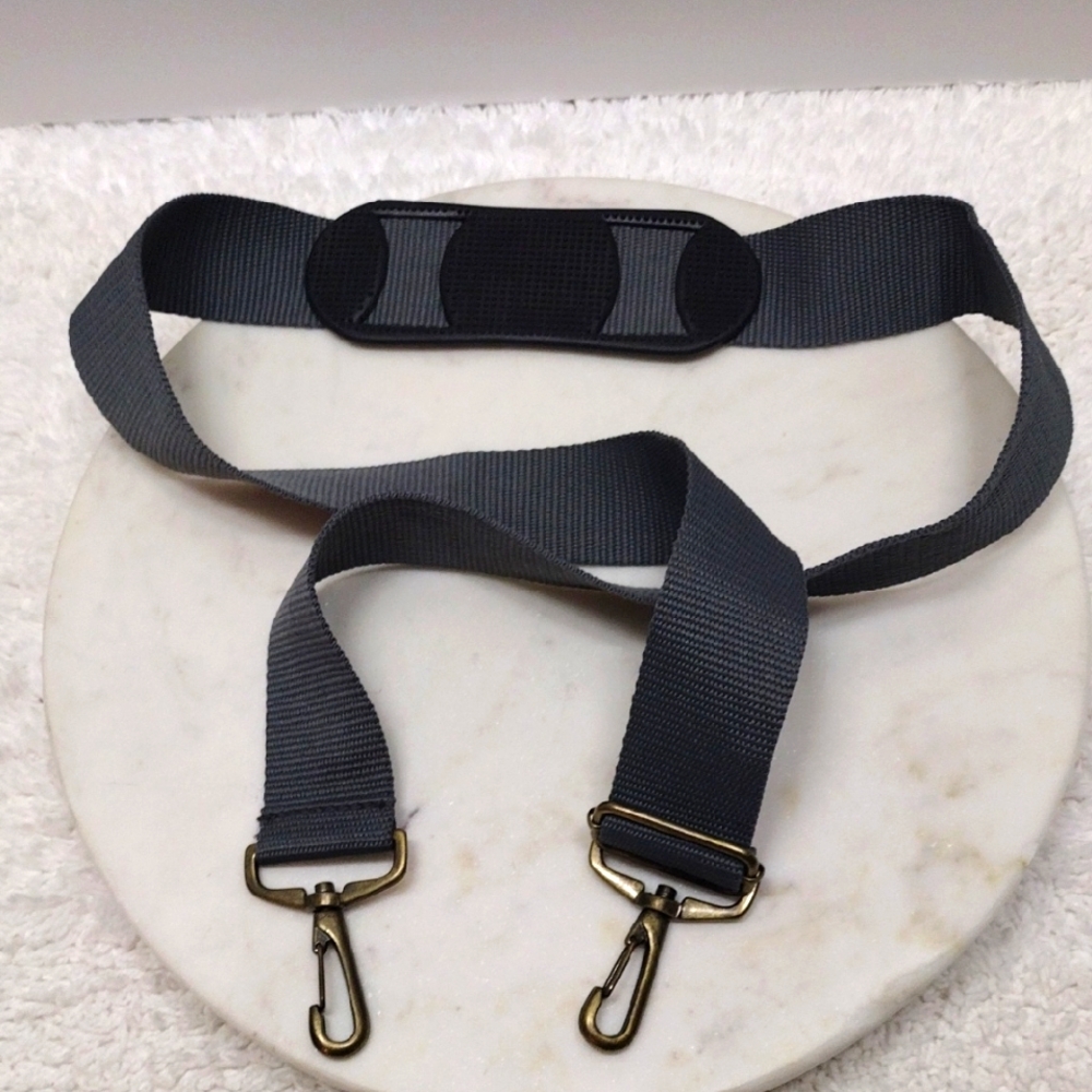 Gray Nylon Shoulder Strap Adjustable 24"-42 1/4" Long x 2 1/2" Wide #99-18